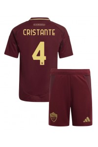 AS Roma Bryan Cristante #4 Babytruitje Thuis tenue Kind 2024-25 Korte Mouw (+ Korte broeken)